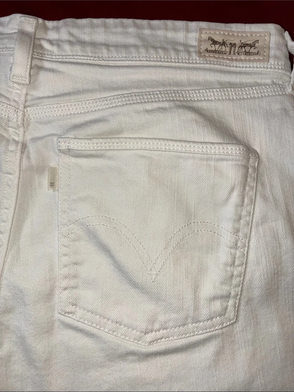 Levi's White Denim Jean Shorts